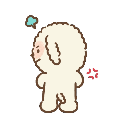 Beige Cartoon Dog Angry GIF