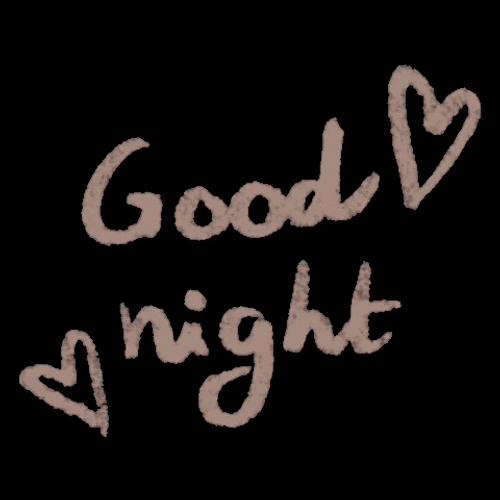 Beige Goodnight Minimalist Illustration GIF