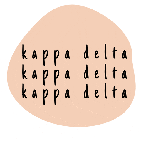 Beige Minimalist Kappa Delta Sorority Logo GIF