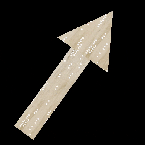 Beige Minimalist Arrow Facing Up GIF