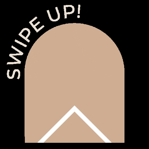 Beige Arrow Swipe Up Minimalist Outline GIF