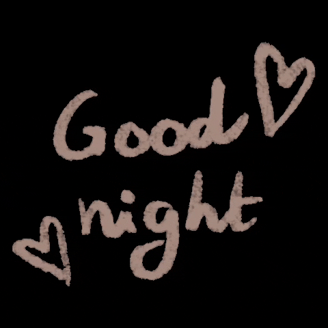 Beige Goodnight Minimalist Illustration GIF