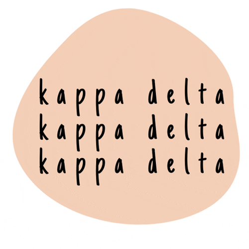 Beige Minimalist Kappa Delta Sorority Logo GIF