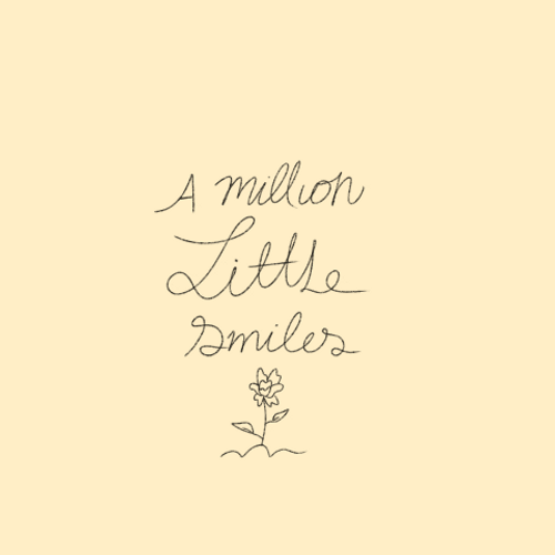 Beige Minimalist Million Smiles Design Art GIF