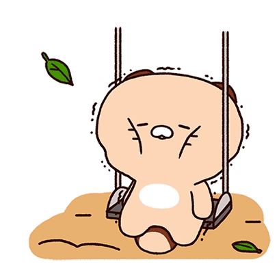 Beige Panda Cartoon Tired GIF