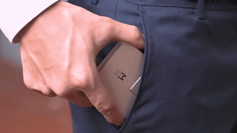 Beige Phone Minimalist Design Pants Pocket GIF