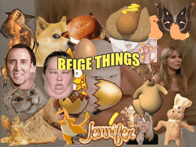 Beige Things Minimalist Compilation GIF