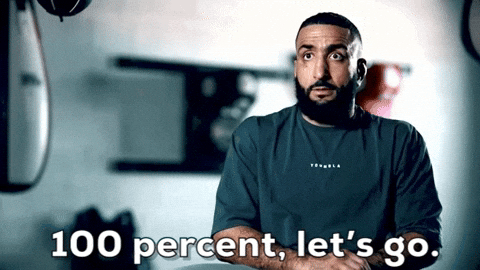 Belal Muhammad 100 Percent Let's Go GIF