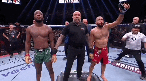 Belal Muhammad Arm Raised Winner GIF