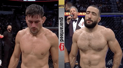 Belal Muhammad Demian Maia Split Screen GIF