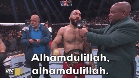 Belal Muhammad Praising God GIF