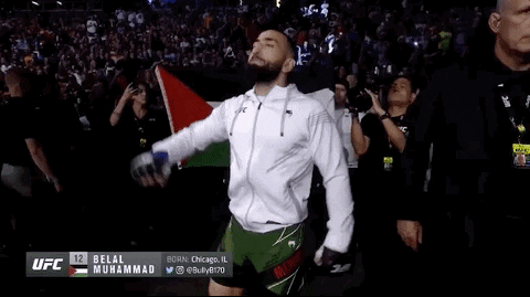 Belal Muhammad Pumped Up Applauding GIF