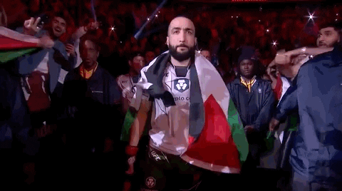 Belal Muhammad Shaking Fans Hands GIF
