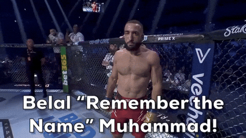 Belal Muhammad Walking Around Ring GIF