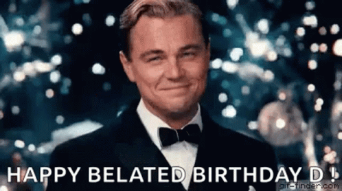 Leonardo Di Caprio Belated Birthday GIF