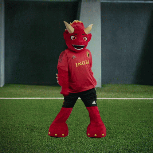 Belgium Red Mascot Dancing GIF