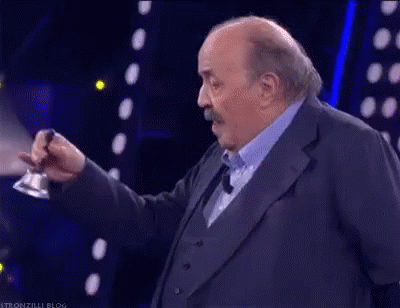 Maurizio Constanzo Ringing Bell GIF