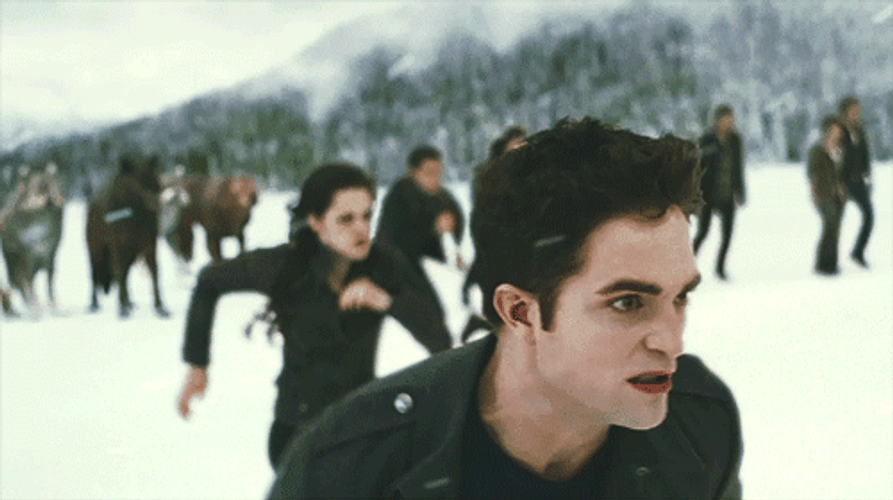 Bella And Edward Running GIF