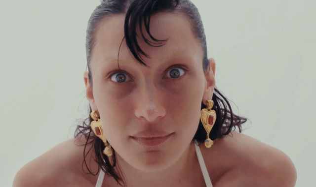 Bella Hadid Dizzy Impression GIF