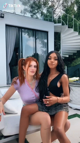 Bella Thorne Kiss Teala Dunn GIF