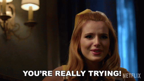 Bella Thorne Youre Really Trying GIF