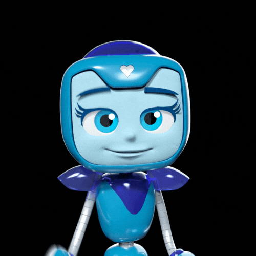 Bella Winks And Give Heart Hand GIF