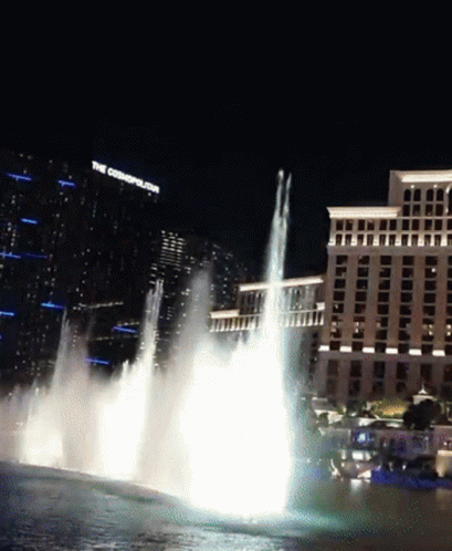Bellagio Fountain Display Las Vegas GIF