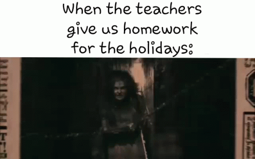 Bellatrix Lestrange Holiday Homework Meme GIF
