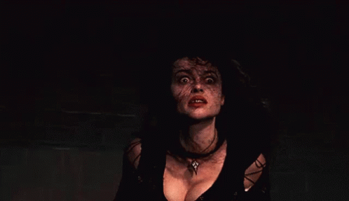 Bellatrix Lestrange Looking Shocked GIF