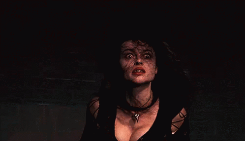 Bellatrix Lestrange Shocked Expression GIF