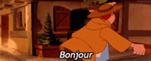 Belle Bonjour Greetings GIF