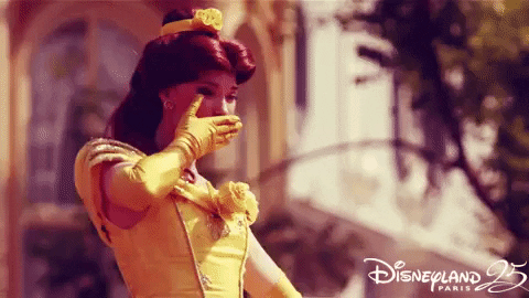 Belle Flying Kiss GIF