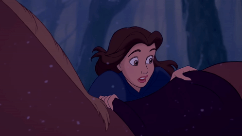Belle From Beauty And The Beast Looks Very Surprised GIF