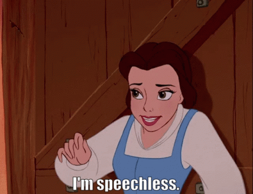 Belle I'm Speechless GIF