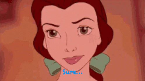 Belle Sure Eyebrow Raise GIF