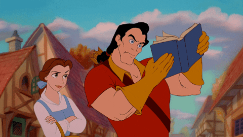 Belle Talks About Beast GIF