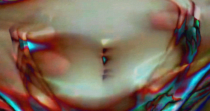 Belly Inflation Trippy Softcore Wave GIF