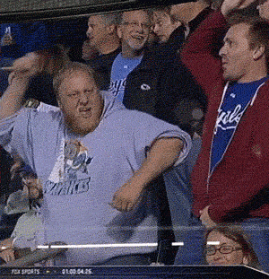 Belly Inflation Wiggle Dancing Sports Fans GIF