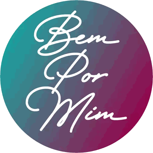 Bem Por Mim Logo on Purple and Blue
