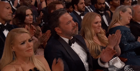 Ben Affleck Clapping Awards Night GIF