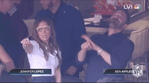 Ben Affleck Jennifer Lopez Super Bowl GIF