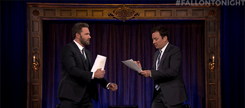 Ben Affleck Jimmy Fallon Wait GIF