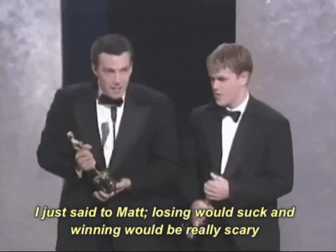 Ben Affleck Matt Damon Award Speech GIF