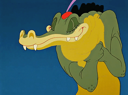 Ben Ali Gator Batting Eyelashes GIF