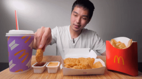 Ben Deen Eating Chicken Nugget GIF