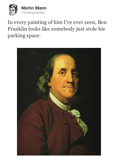 Ben Franklin Not Impressed Painting Portraits GIF