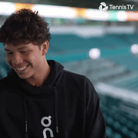 Ben Shelton Looking Happy GIF