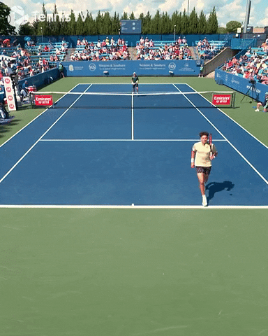 Ben Shelton Returning Tennis Ball GIF
