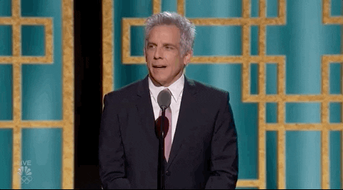 Ben Stiller Standing Golden Globes GIF