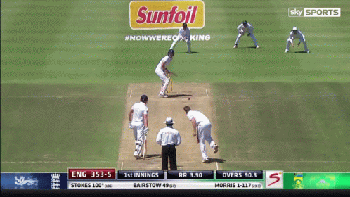 Ben Stokes Catching Ball GIF